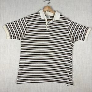 Vintage Neiman Marcus Striped Polo Golf Large Shirt